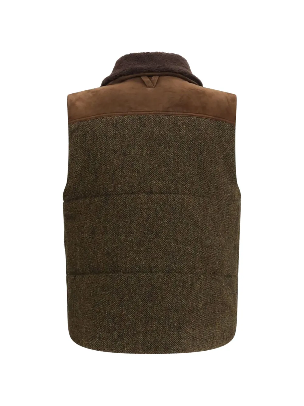 Valstar Alan tweed sleeveless jacket - Braun