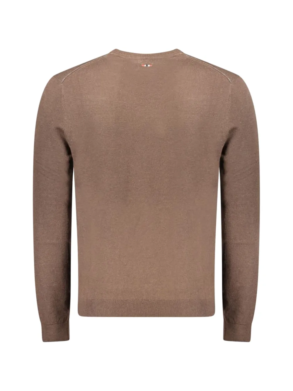 Napapijri Damavand logo-patch wool sweater Bruin