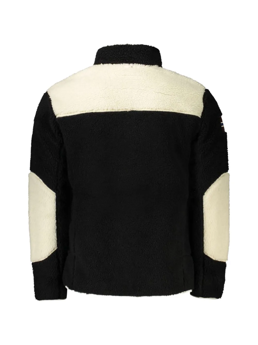Napapijri Yupik fleece panelled zip-up coat - Nero