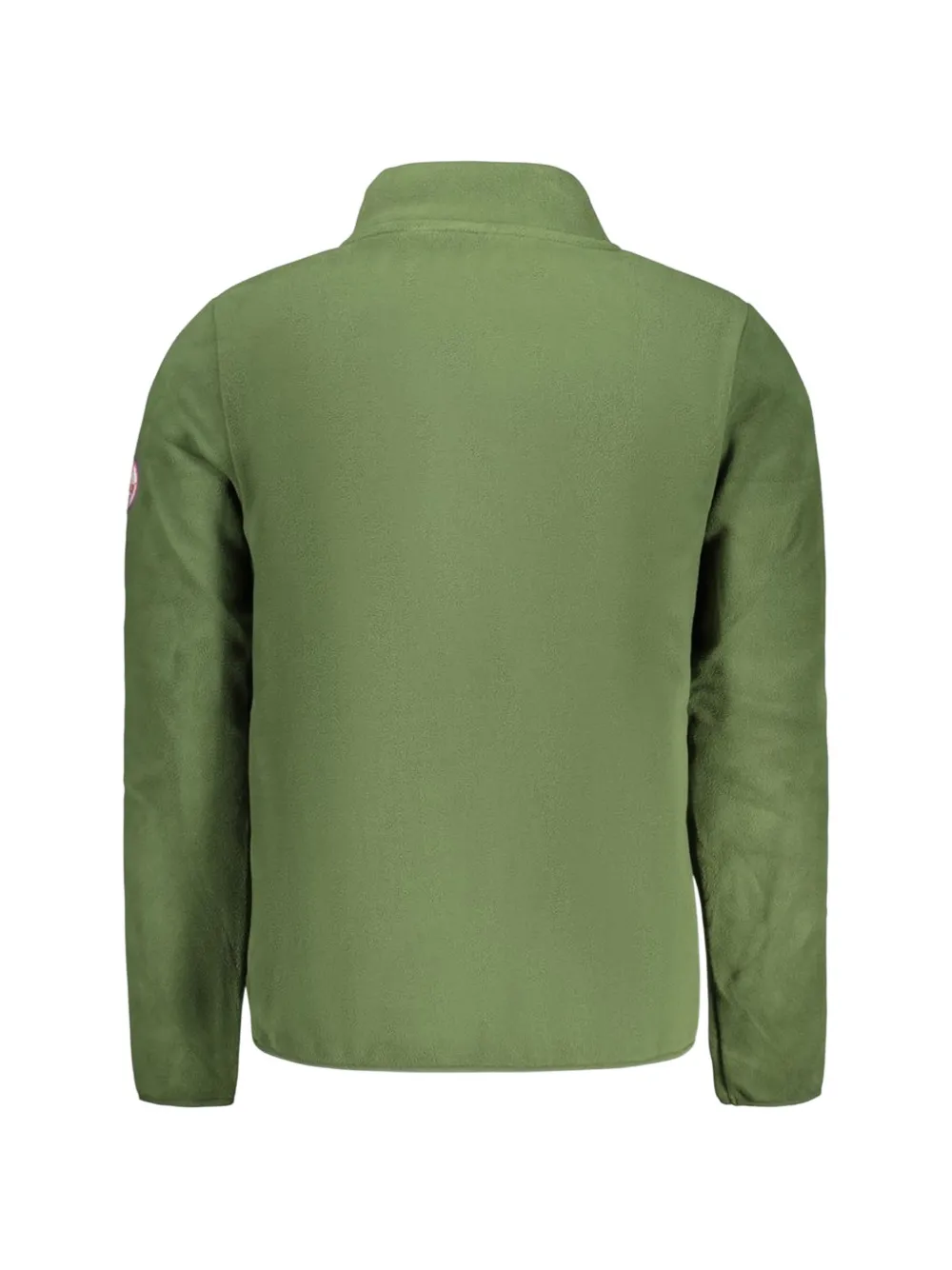 Norwegian Rain logo-patch fleece sweater - Verde