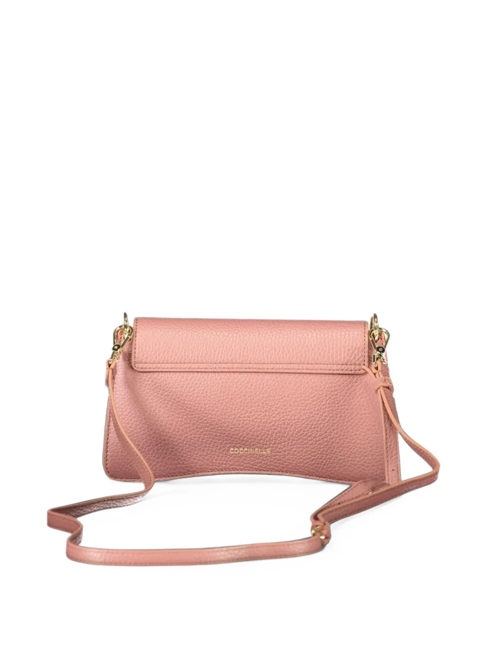 Coccinelle mini grainy leather shoulder bag - Pink
