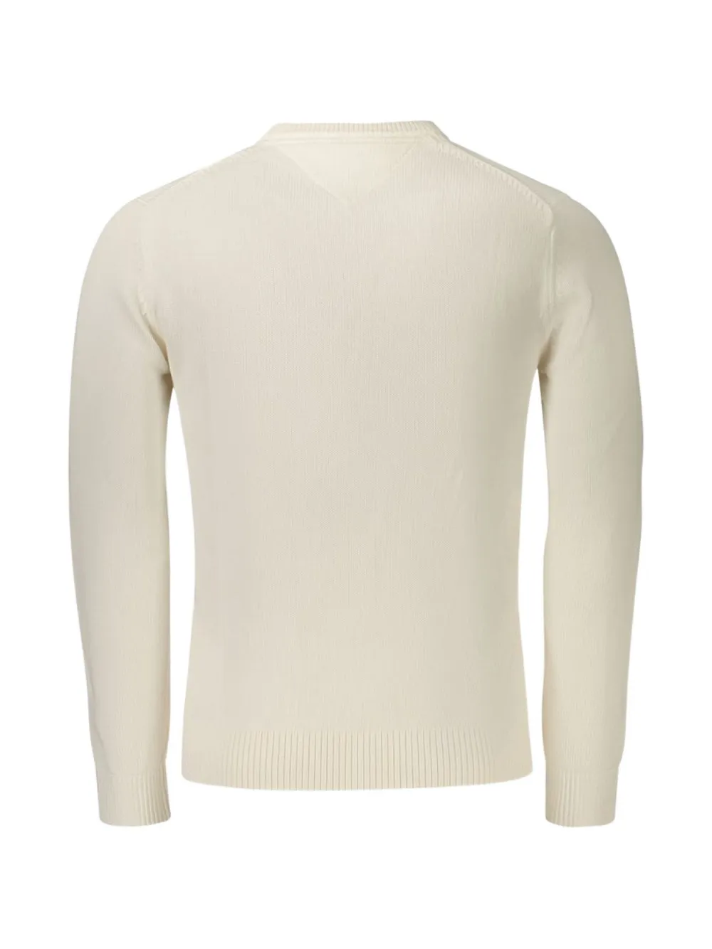 Tommy Hilfiger Trui met geborduurd logo en ronde hals Beige