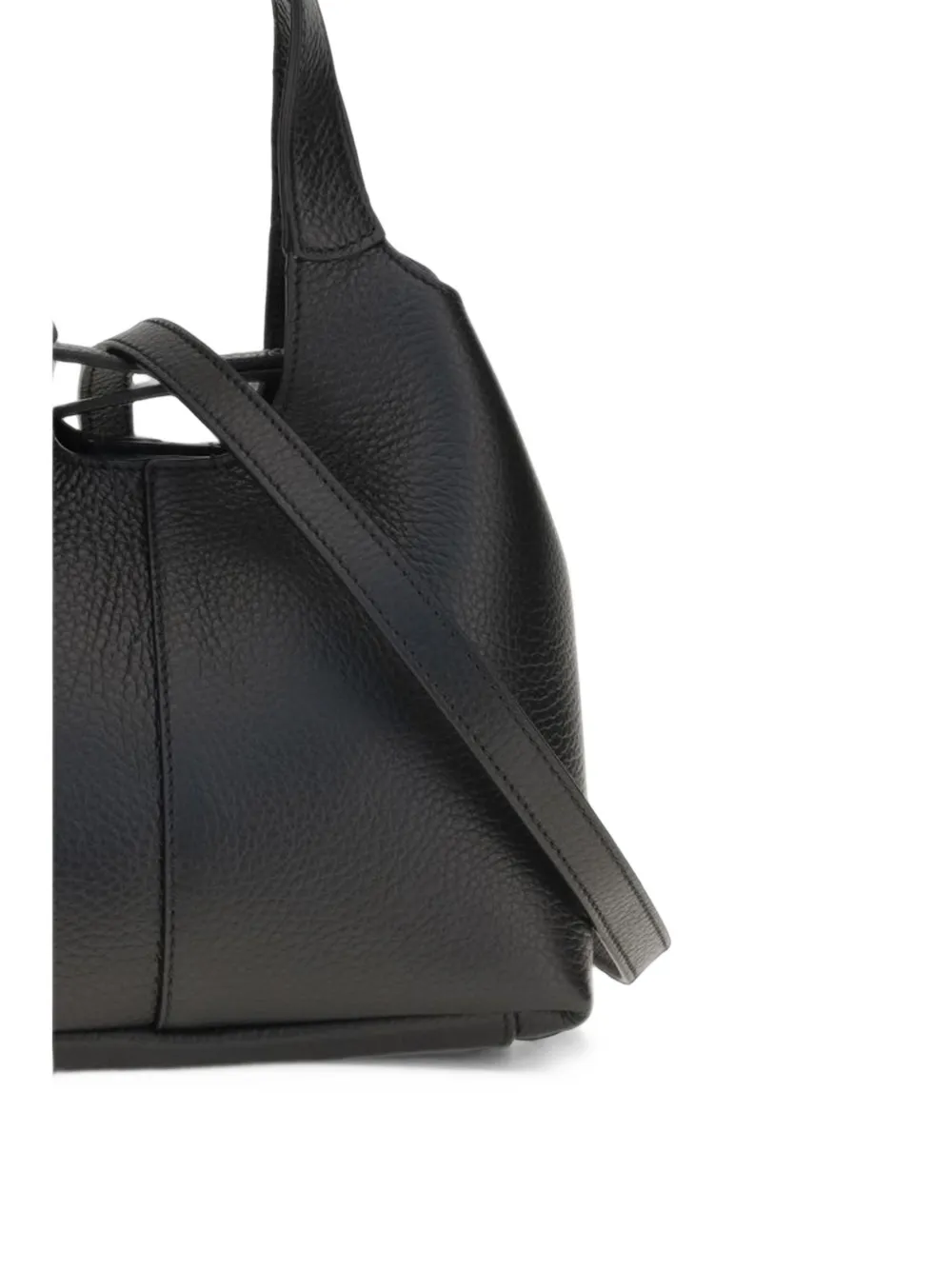 Coccinelle C-Easy grainy leather small tote bag Zwart
