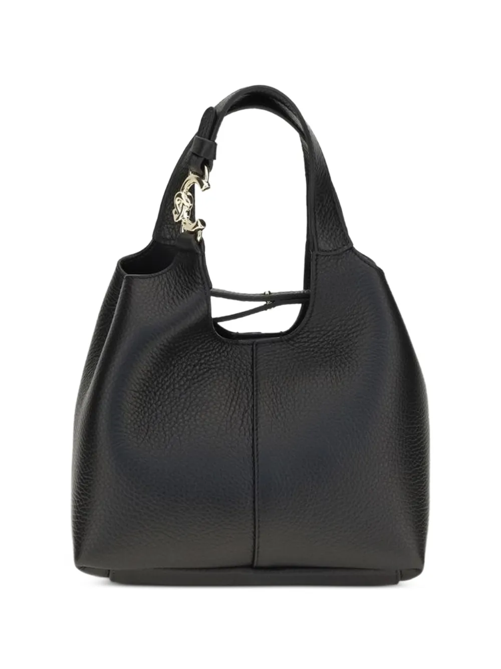 Coccinelle C-Easy grainy leather small tote bag Zwart