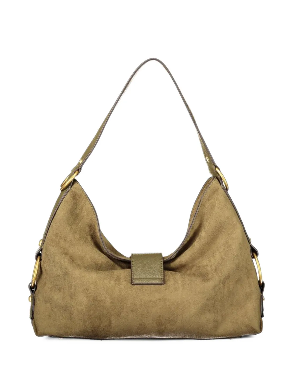 GUESS USA large Camden suede-effect shoulder bag Groen
