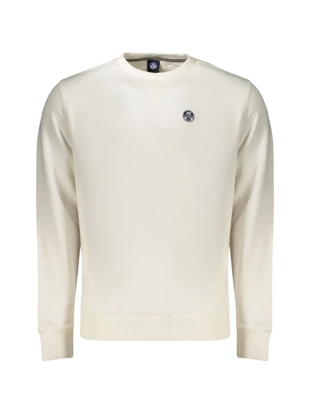 North Sails logo-patch crew-neck sweater - Bianco
