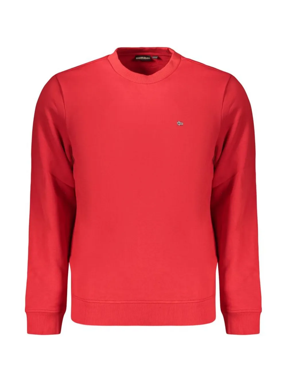 Napapijri Maglione Droz in cotone con logo - Rosso