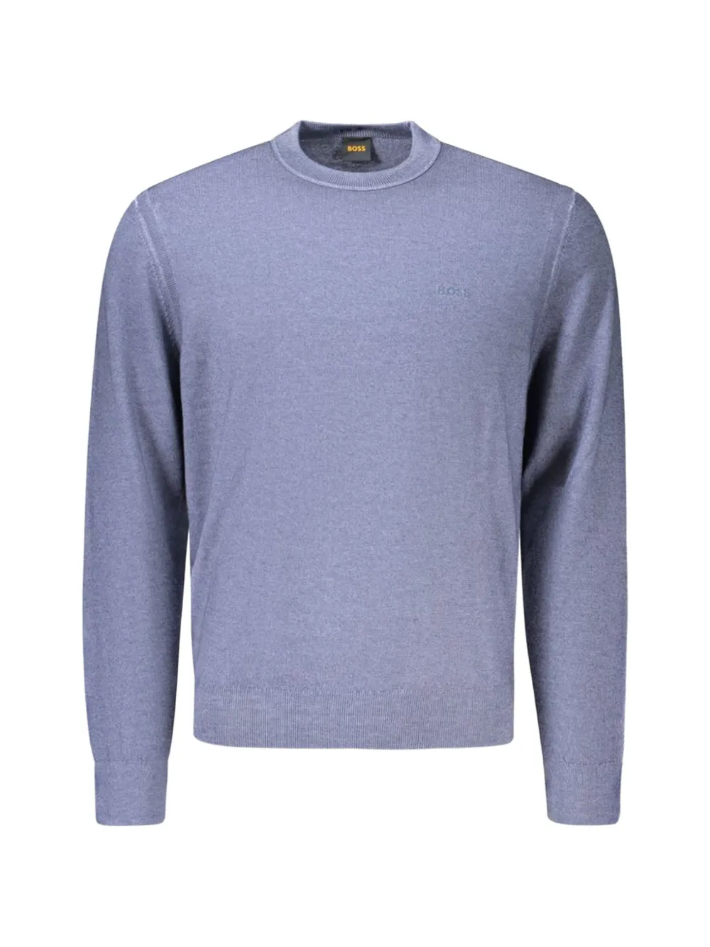 BOSS crew-neck wool sweater - Blau