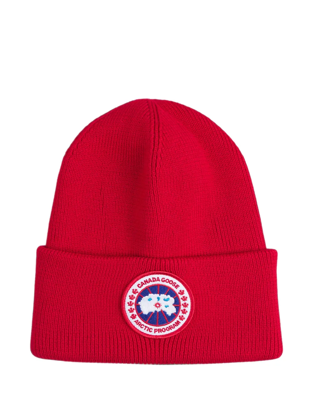 Canada Goose Arctic logo-patch beanie hat Rood