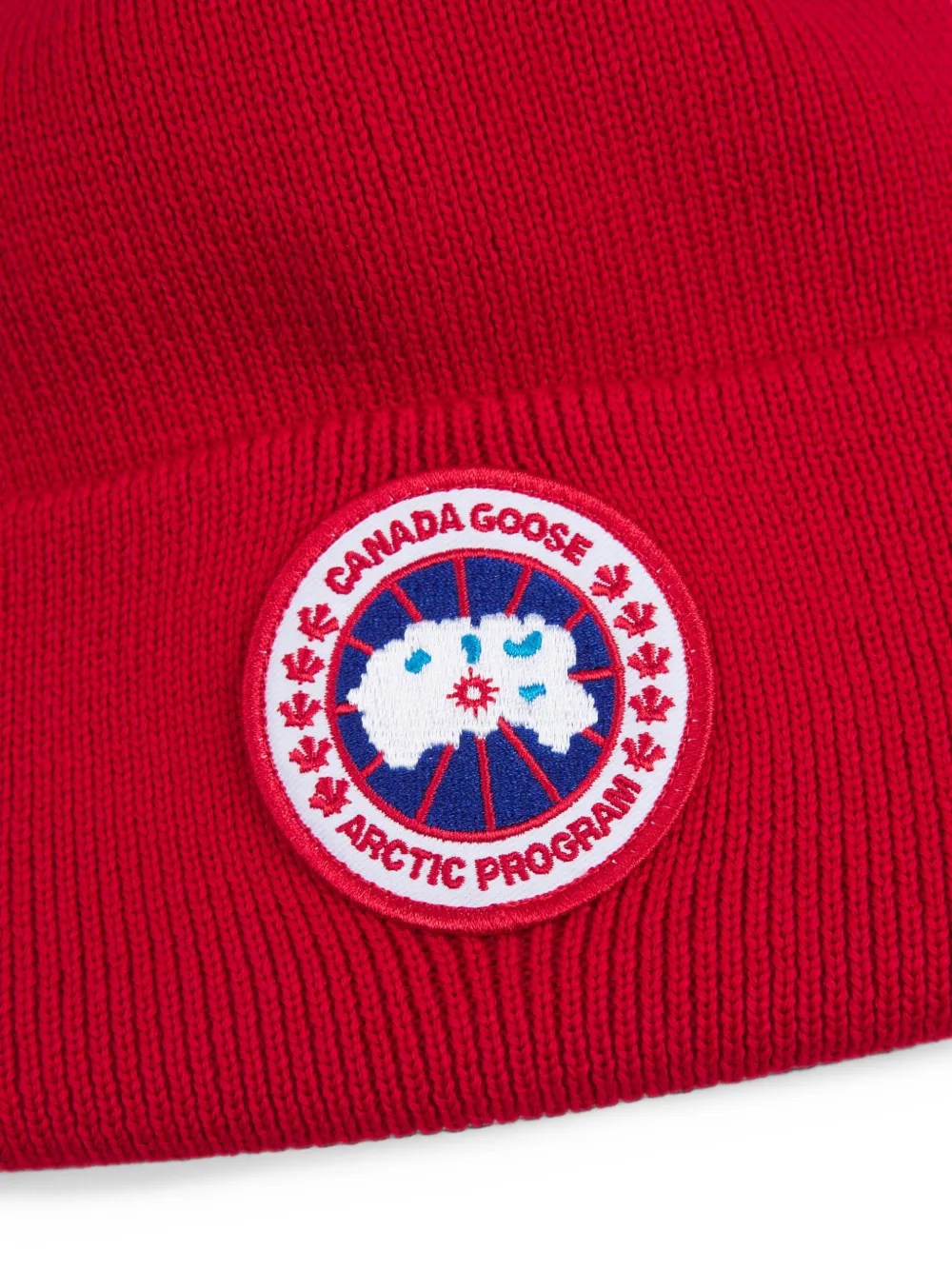 Canada Goose Arctic logo-patch beanie hat Rood