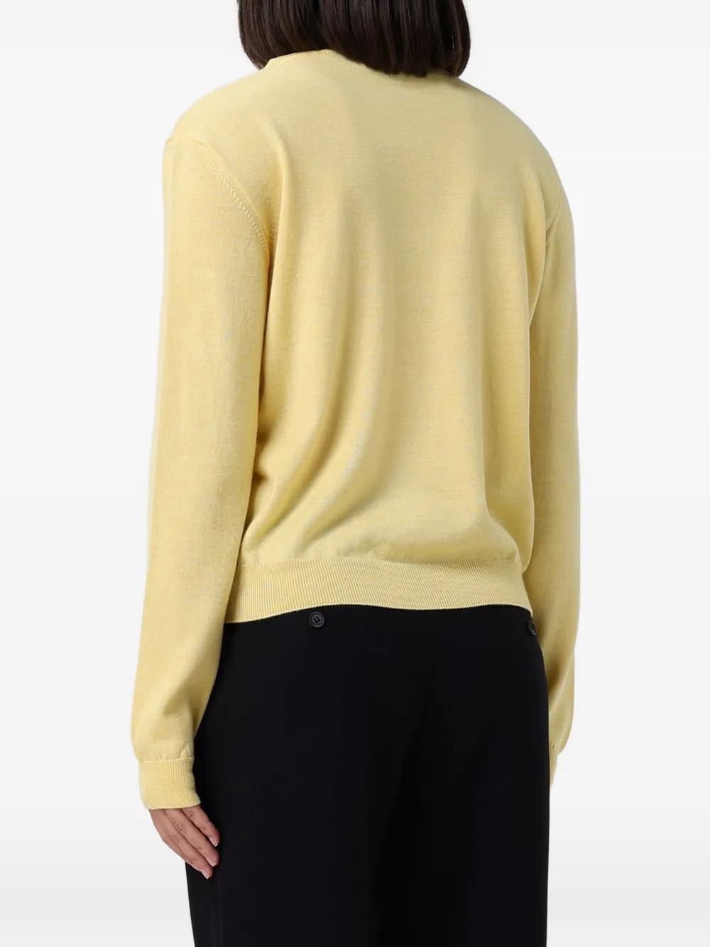 Moschino Teddy Bear jacquard sweater Geel