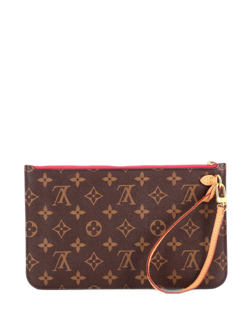 Louis Vuitton Pre-Owned Pouch Neverfull Pochette grande in tela con monogramma - Marrone
