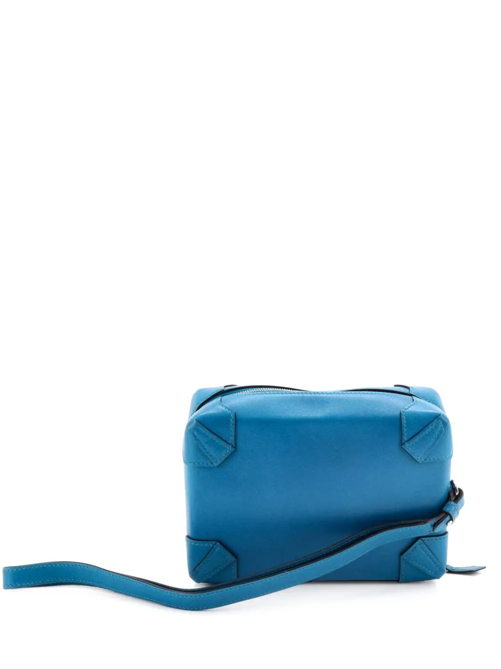 Hermès Pre-Owned Mini Maxibox Tadelakt Clutch - Blau