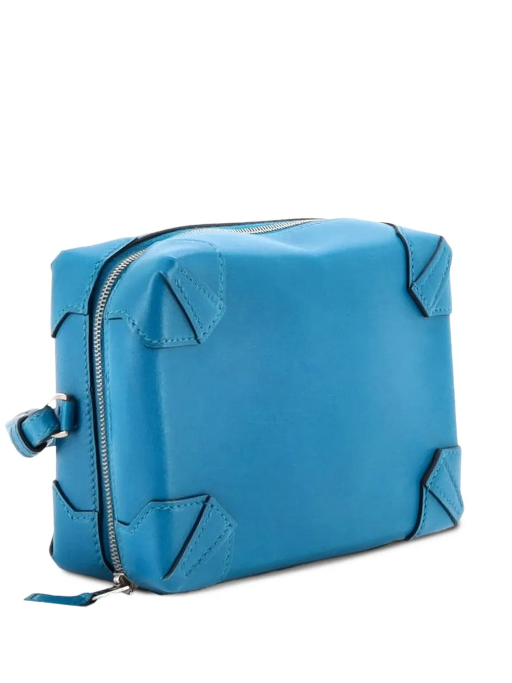 Hermès Pre-Owned Clutch Maxibox mini in pelle Tadelakt - Blu
