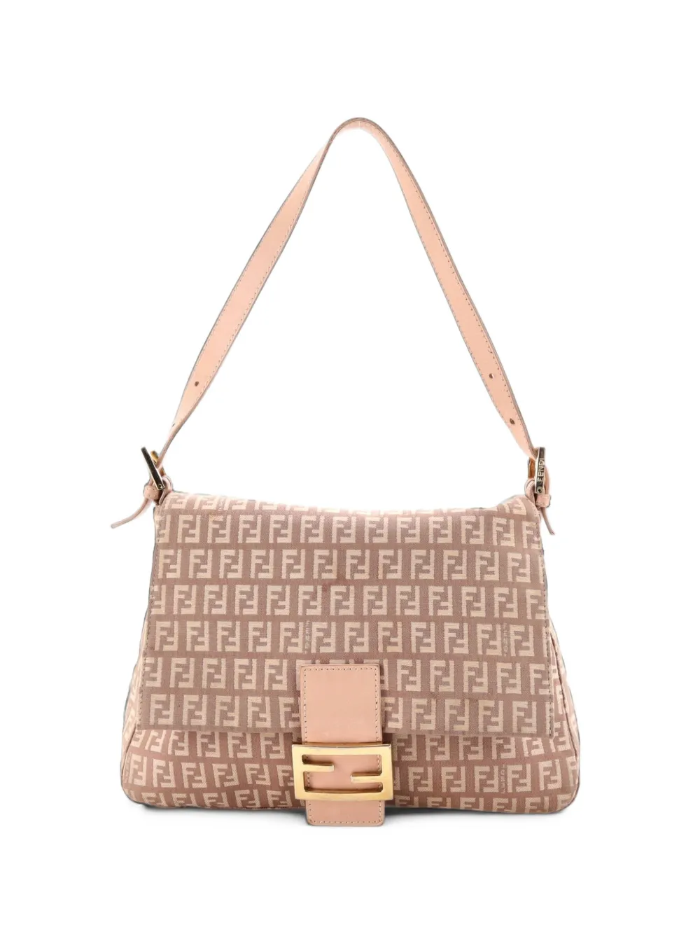 Fendi Pre-Owned Mama Forever Bag Zucchino Schultertasche aus Canvas - Rosa