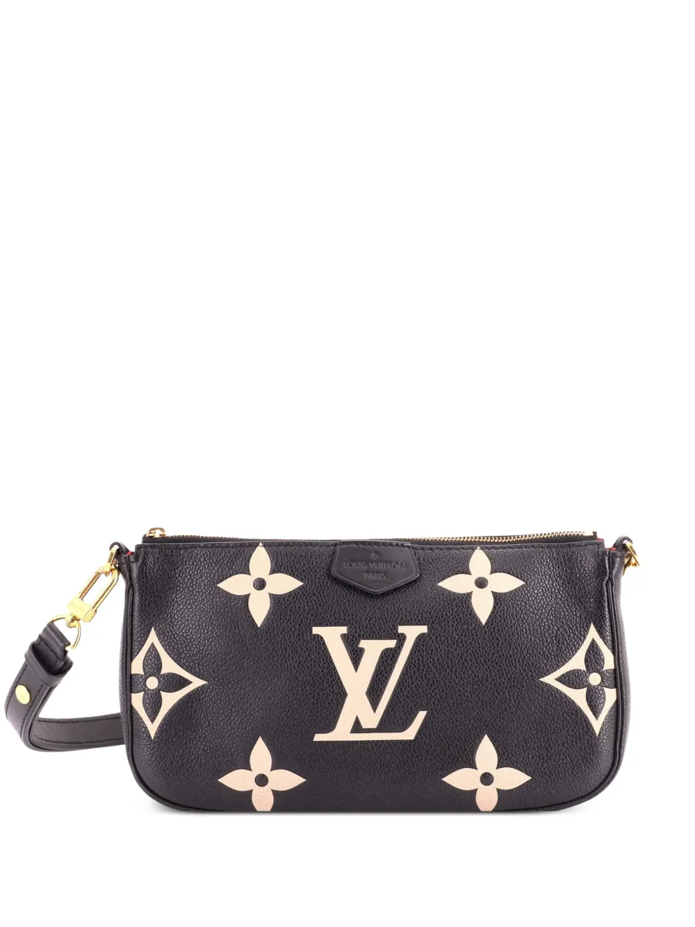 Louis Vuitton Pre-Owned Multi Pochette Accessoires Monogram Empreinte Giant Umhängetasche - Schwarz