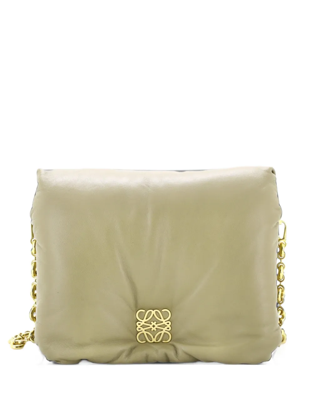 Loewe Pre-Owned Goya Puffer Bag Leather Medium shoulder bag - Grün