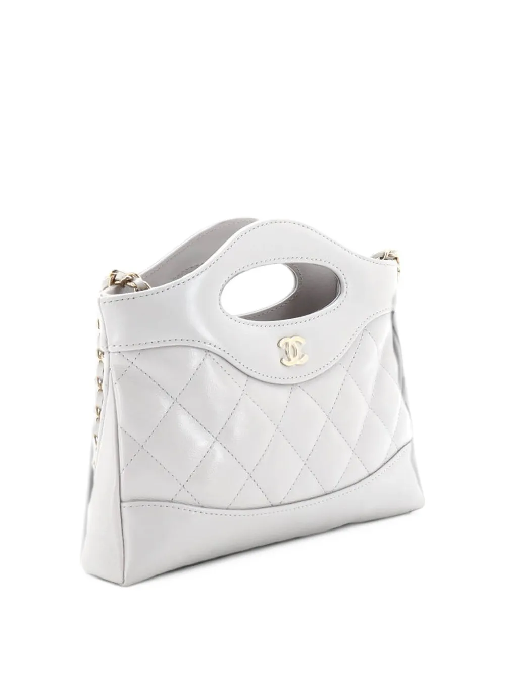 CHANEL Pre-Owned 31 Shopping Bag Clutch with Chain Quilted Lambskin Small crossbody bag - Grey