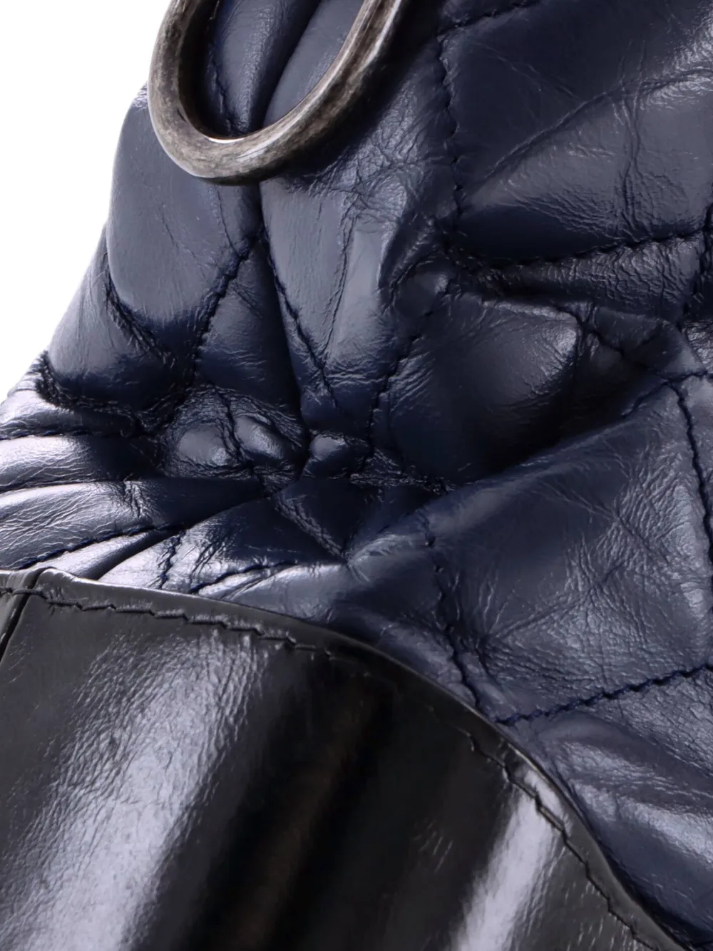 CHANEL Pre-Owned Gabrielle Quilted Aged Calfskin Large shoulder bag - Black