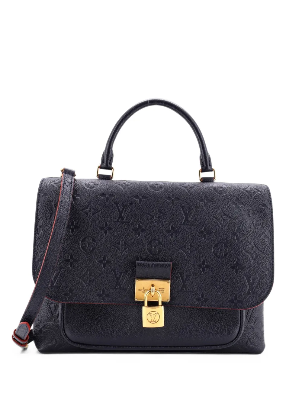 Louis Vuitton Pre-Owned Marignan Handbag Monogram Empreinte Leather satchel - Blu