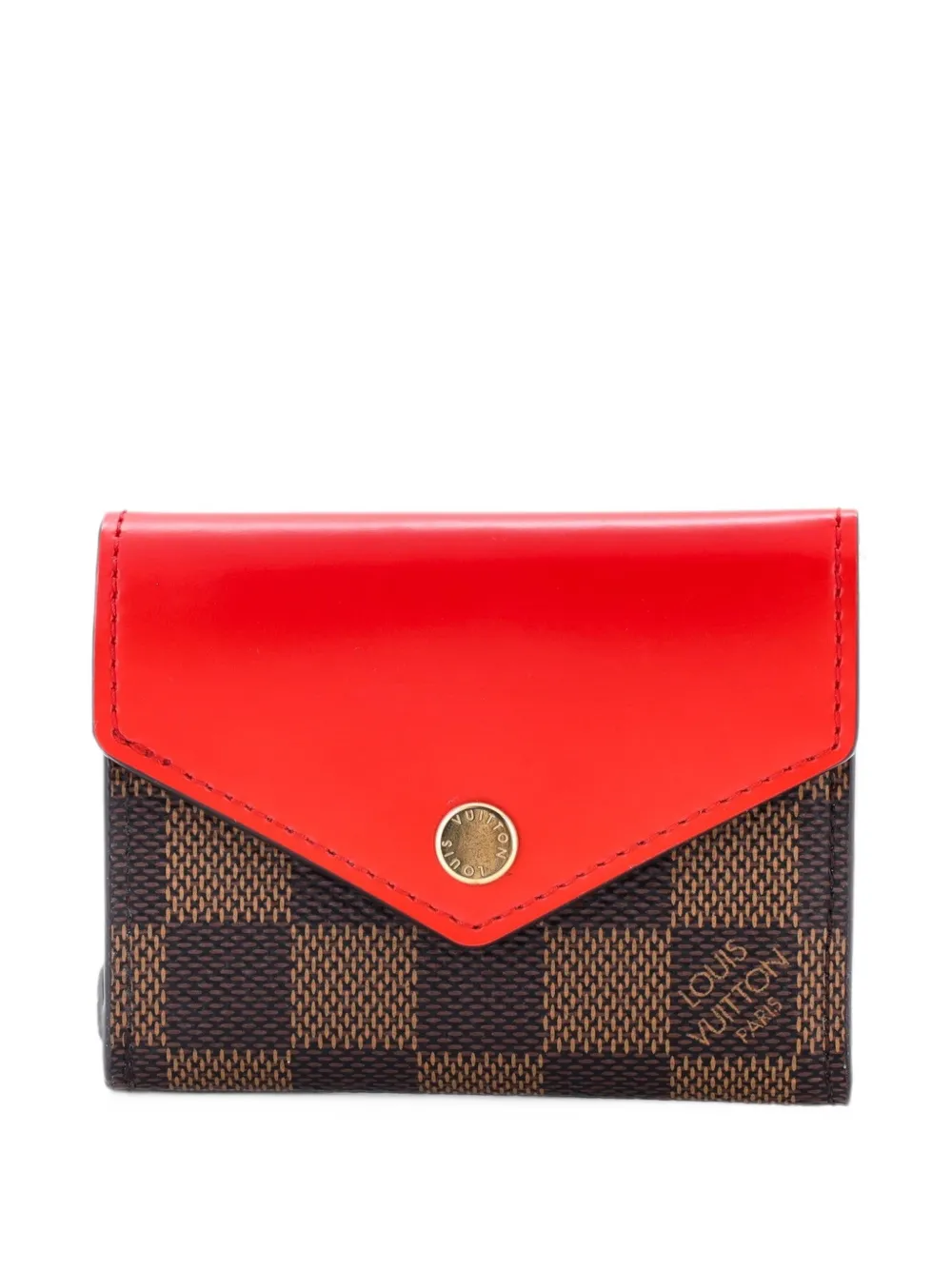 Louis Vuitton Pre-Owned Kleines Zoe Damier Portemonnaie - Rot