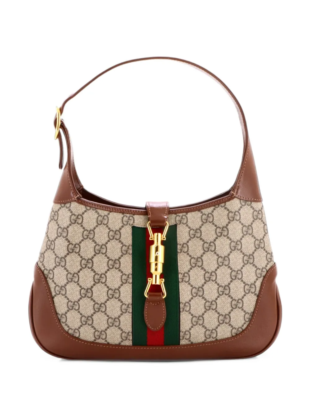 Gucci Pre-Owned Jackie 1961 GG Coated Canvas Small hobo bag - Brown