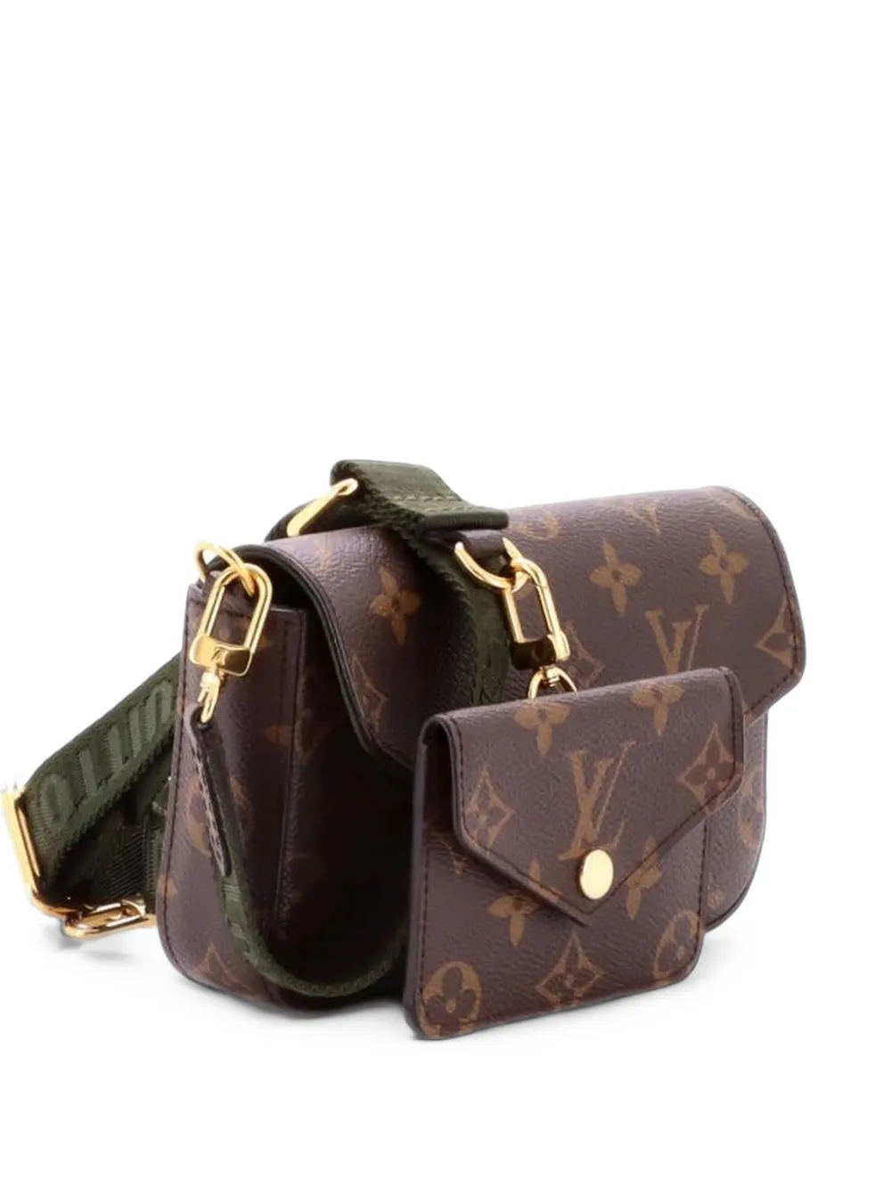 Louis Vuitton Pre-Owned Felicie Strap & Go Handbag Monogram Canvas crossbody bag - Marrone
