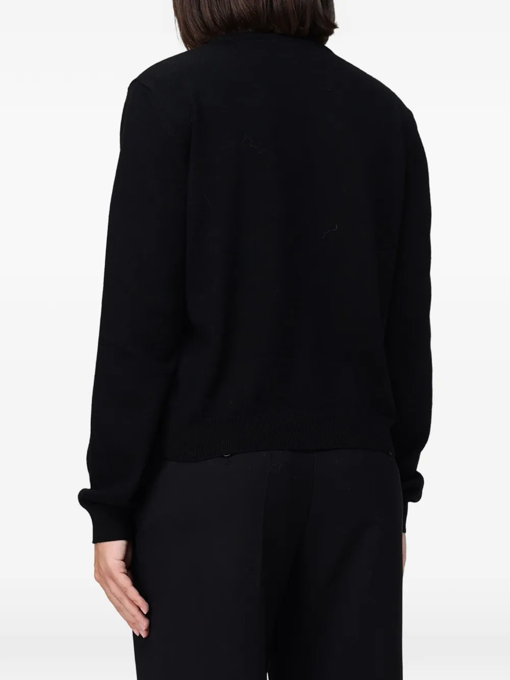 Moschino Teddy Bear jacquard sweater Zwart