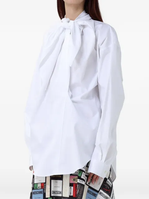 Moschino bow-detail long-sleeve shirt