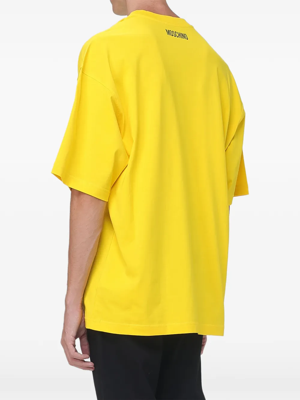 Moschino Smiley-print T-shirt Geel