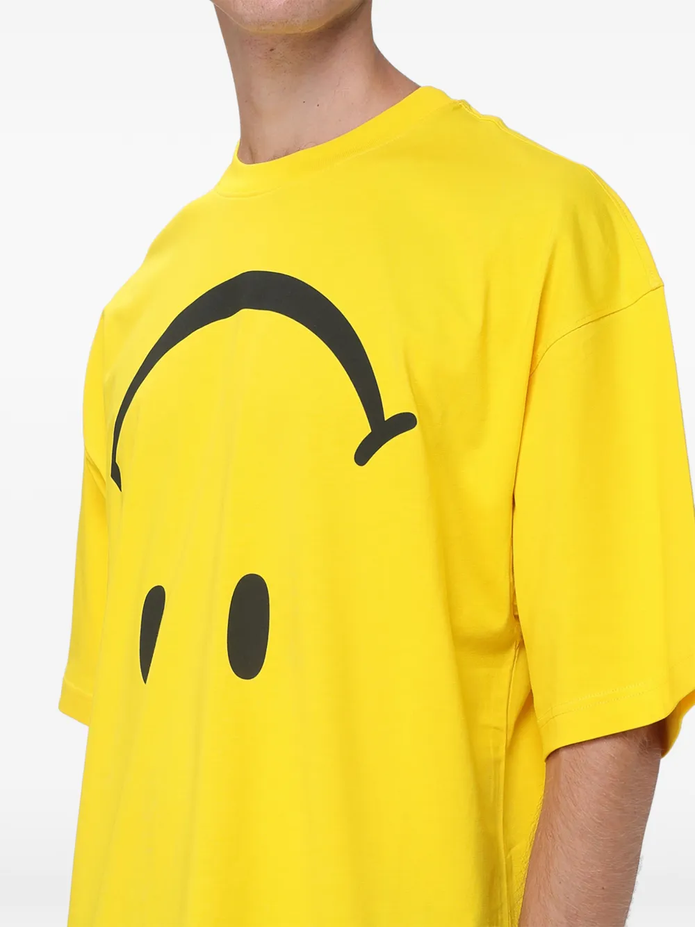 Moschino Smiley-print T-shirt Geel