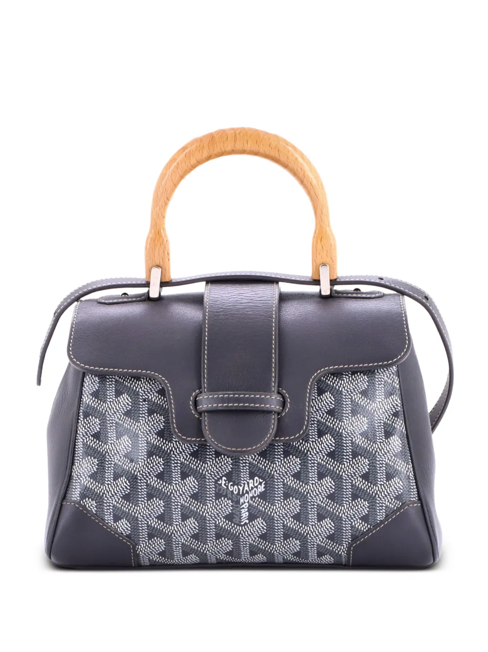 Goyard Pre-Owned Saigon Top Handle Bag Canvas mit Mini-Schultertasche - Grau