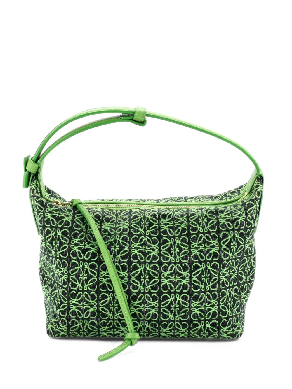 Loewe Pre-Owned Kleine Cubi Anagram Tasche aus Jacquard - Grün