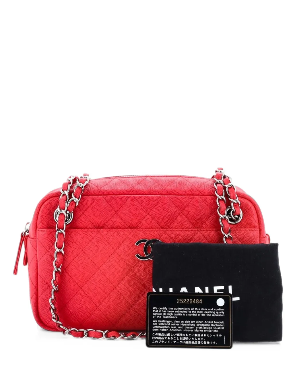 CHANEL Pre-Owned Camera Case Bag Quilted Caviar Small shoulder bag - Pink
