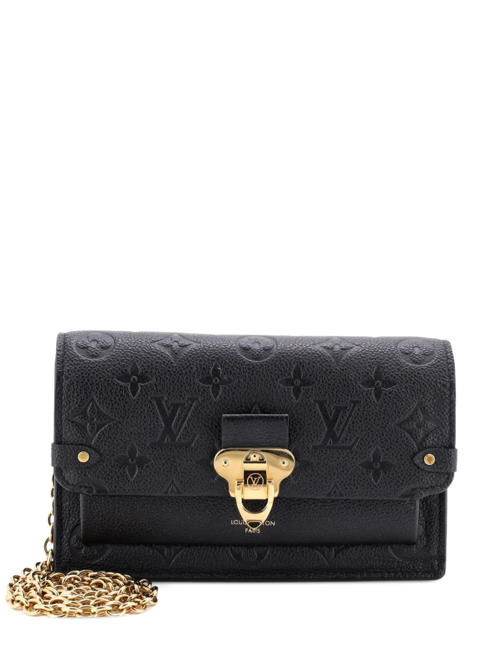 Louis Vuitton Pre-Owned Vavin Chain Wallet Monogram Empreinte Leather clutch bag - Nero