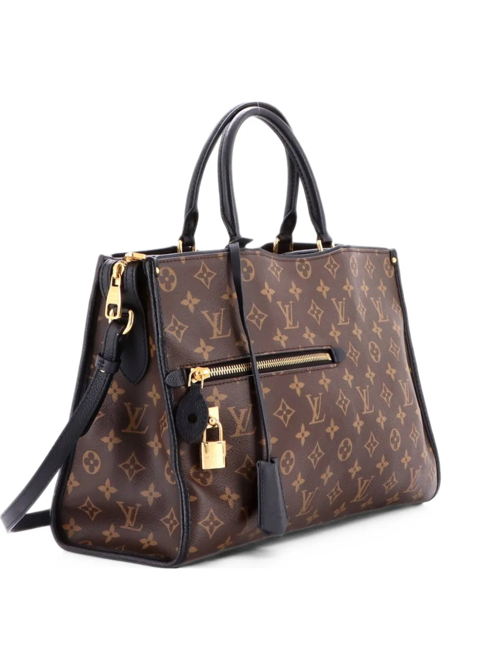 Louis Vuitton Pre-Owned Popincourt NM Handbag Monogram Canvas with Leather MM satchel - Nero