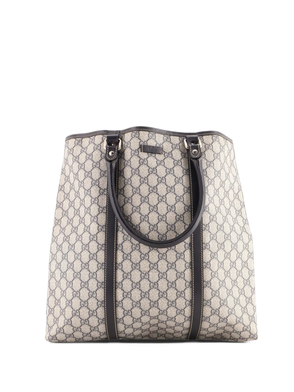 Gucci Pre-Owned Joy GG Coated Canvas with Leather Large tote bag - Noir