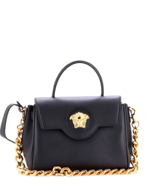 Versace Pre-Owned La Medusa Top Handle Bag Leather Medium satchel