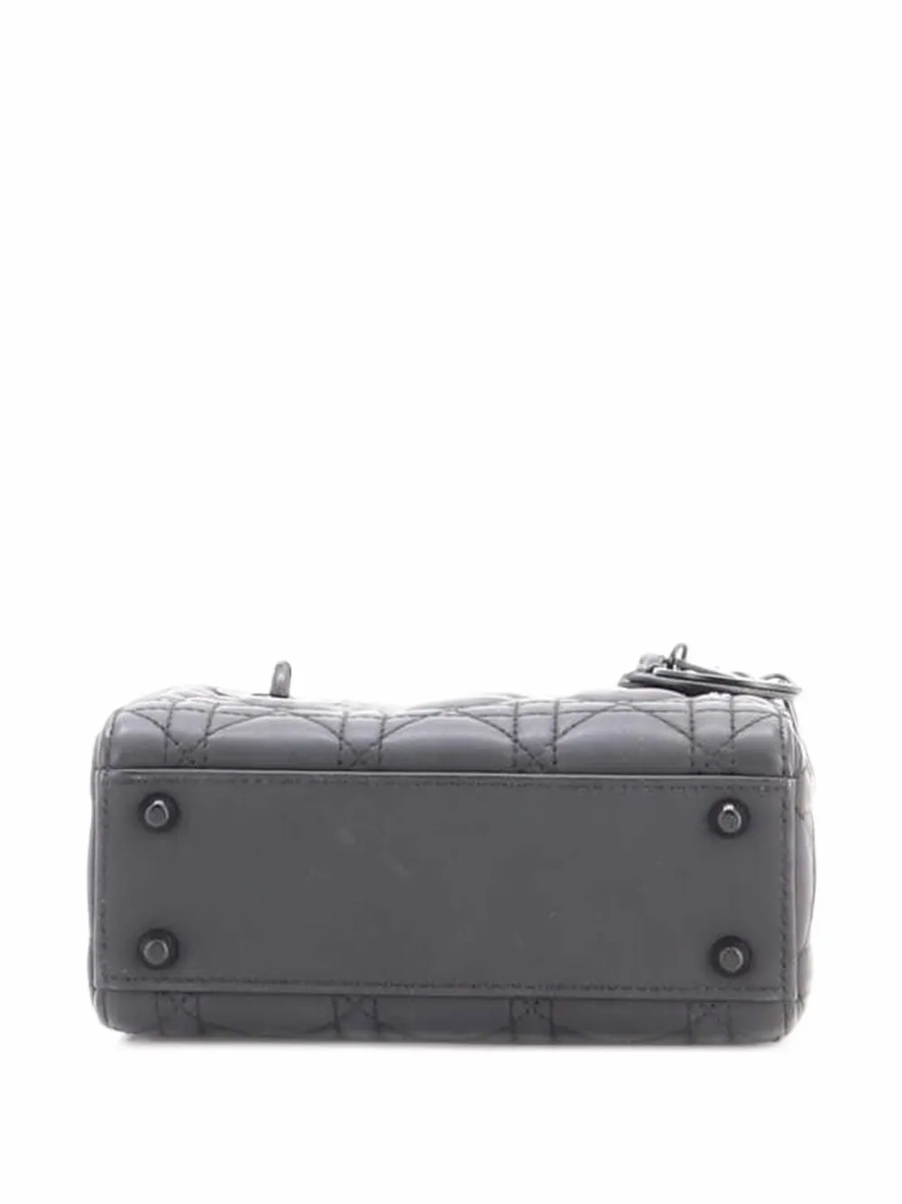 Christian Dior Pre-Owned Ultra Matte Lady Dior Chain Bag Cannage Quilt Calfskin Mini shoulder bag - Schwarz