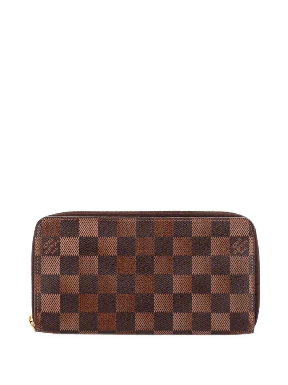 Louis Vuitton Pre-Owned Portafoglio Zippy piccolo in tela Damier - Marrone