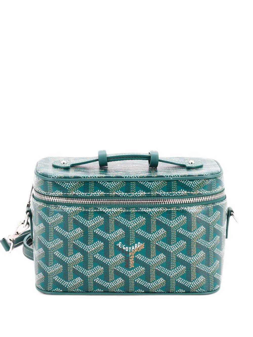 Goyard Pre-Owned Muse Vanity Case Coated Canvas Mini satchel - Green