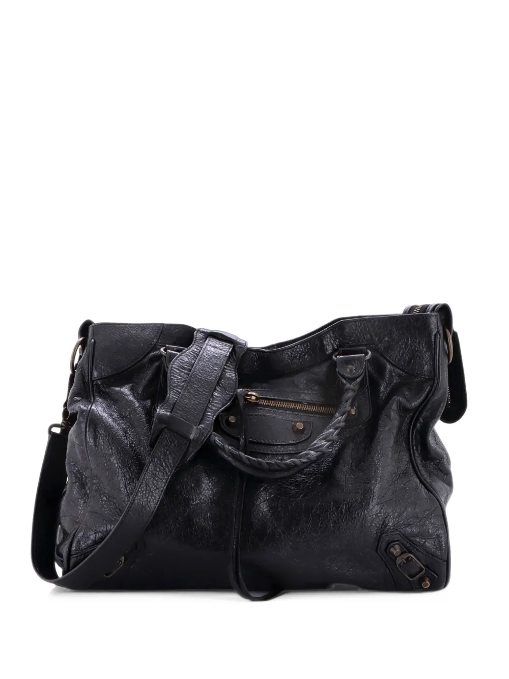 Balenciaga Pre-Owned Mittelgroße Velo Classic Studs Tote Bag - Schwarz