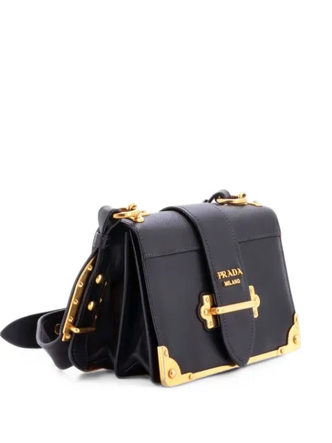 Prada Pre-Owned bolsa crossbody pequeña de piel Saffiano y Cahier