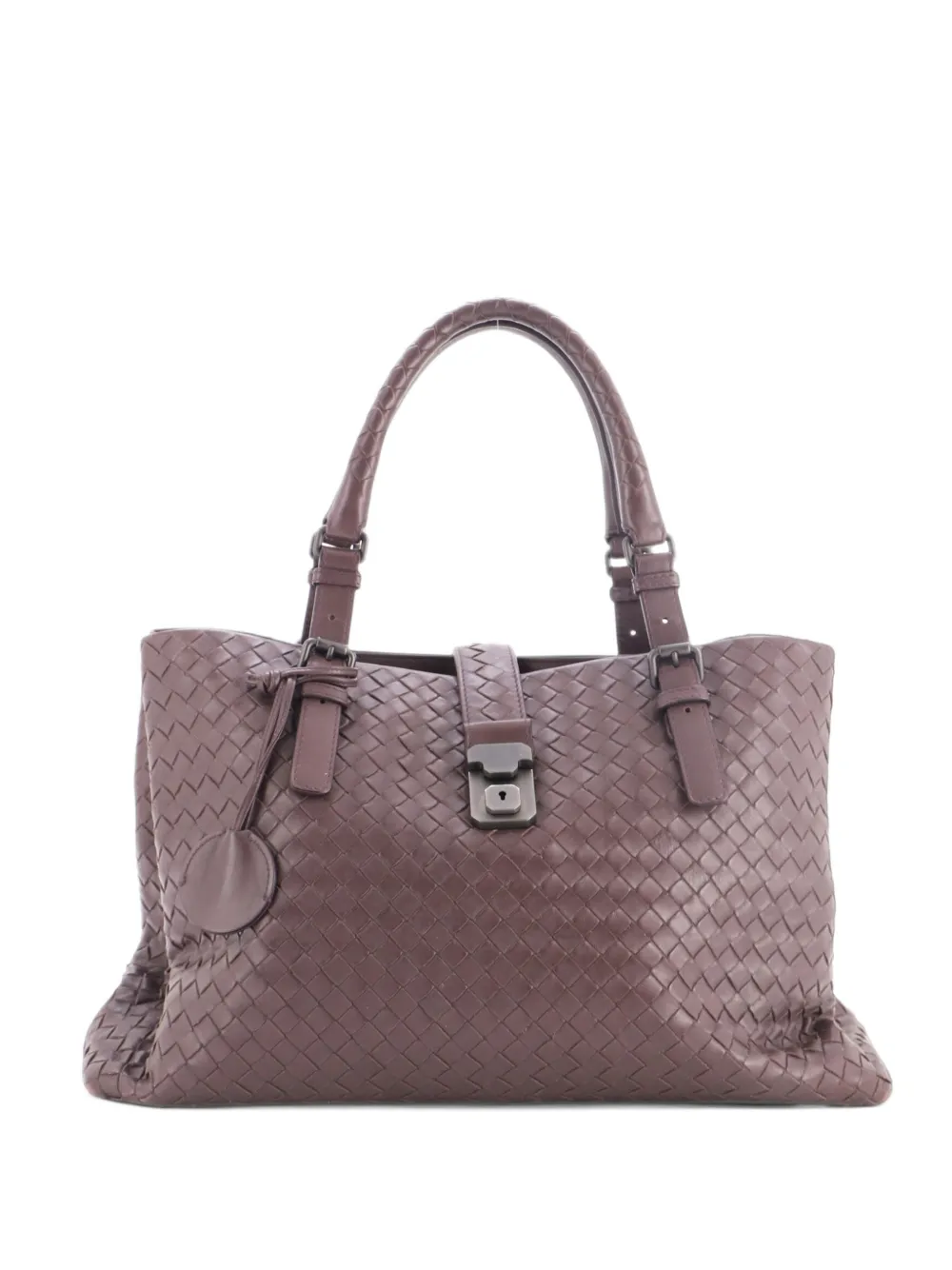Bottega Veneta Pre-Owned Mittelgroße Roma Intrecciato Nappa Tote Bag - Violett