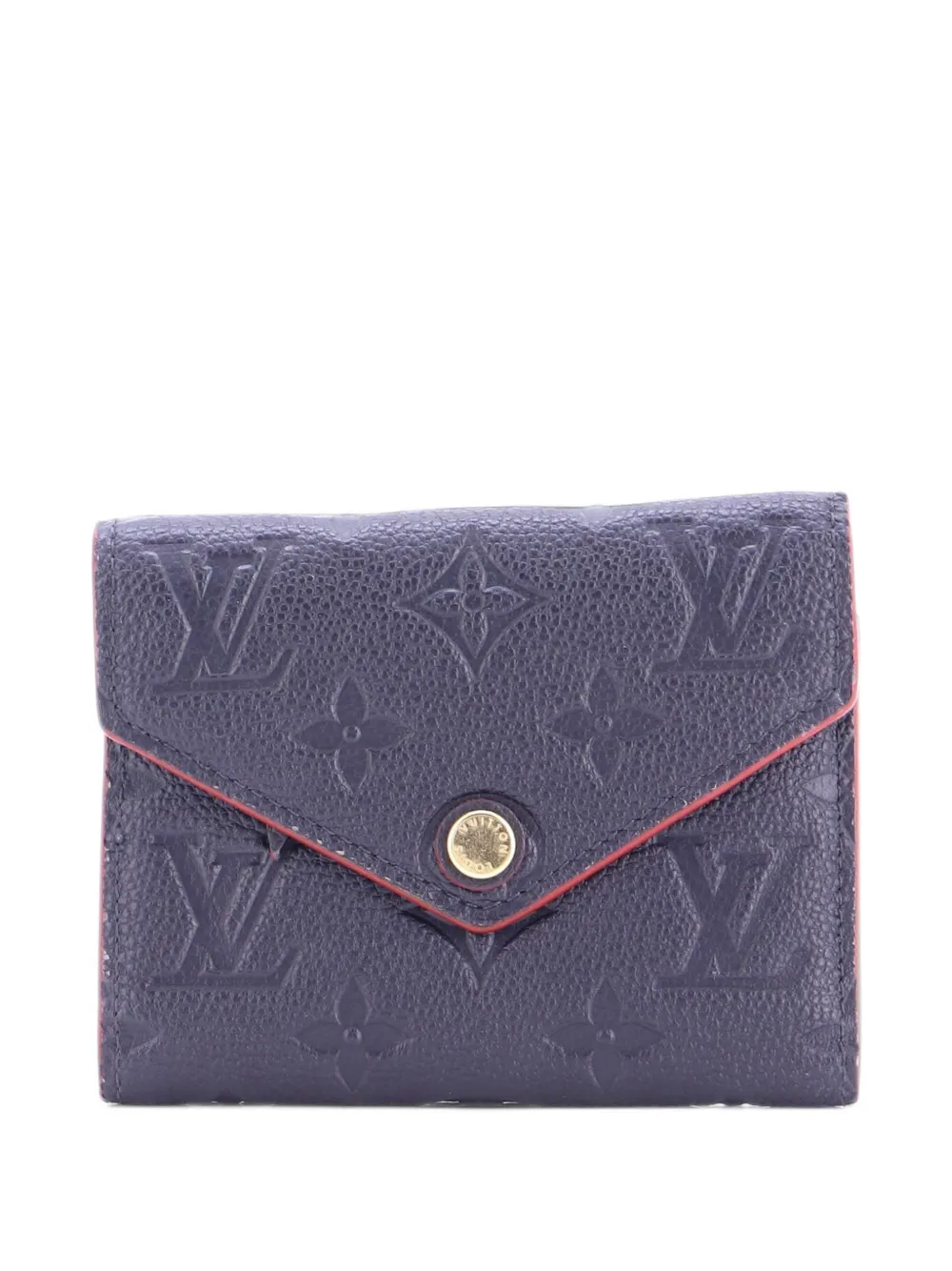 Louis Vuitton Pre-Owned Portafoglio Victorine piccolo in pelle con monogramma - Blu