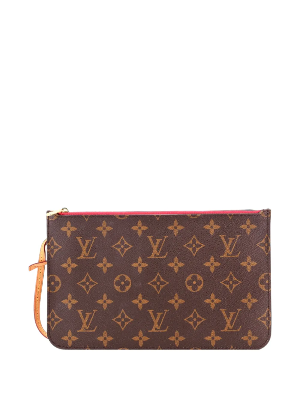 Louis Vuitton Pre-Owned Pouch Neverfull Pochette grande in tela con monogramma - Marrone