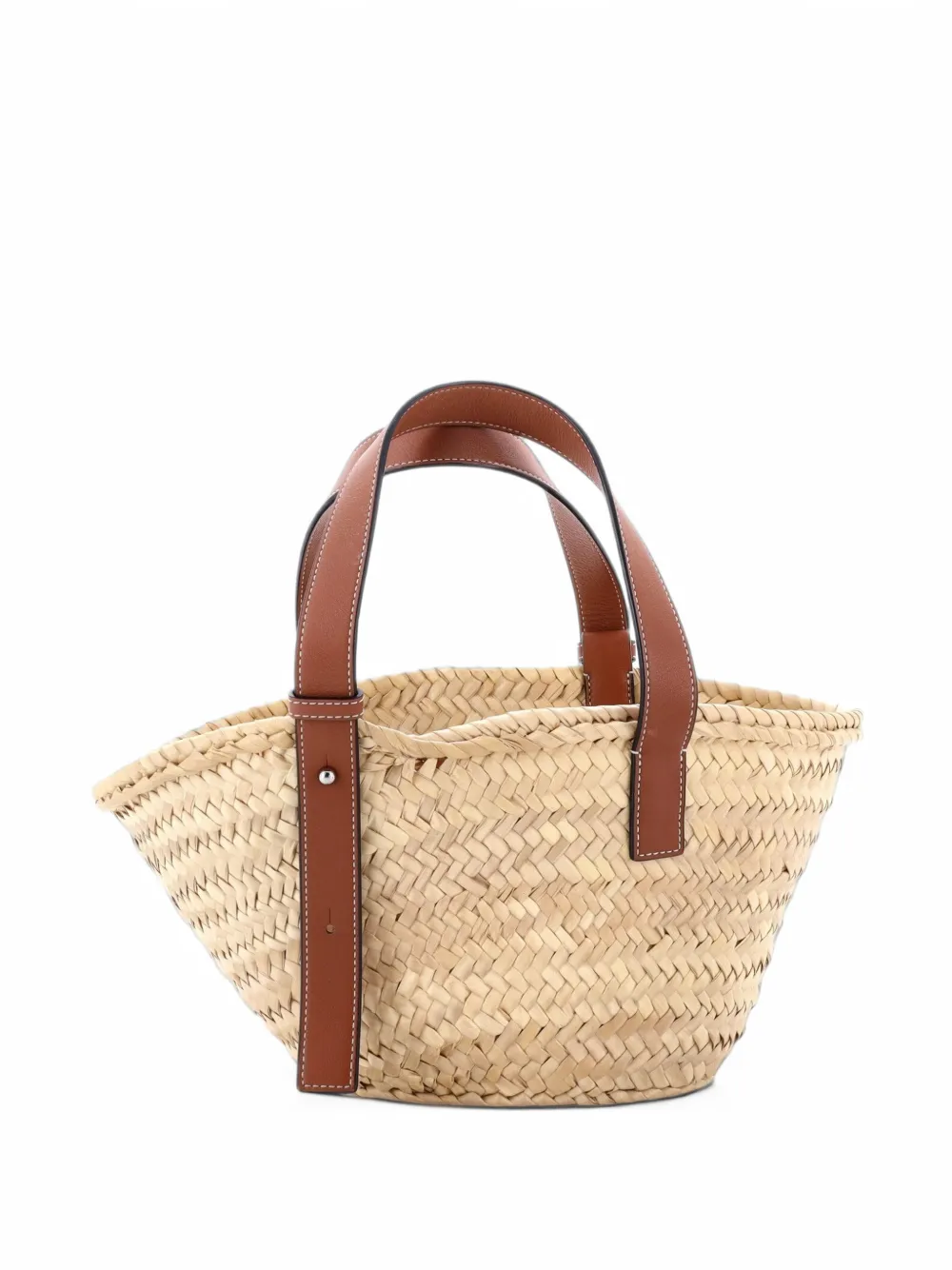 Loewe Pre-Owned Basket Raffia Small tote bag - Braun
