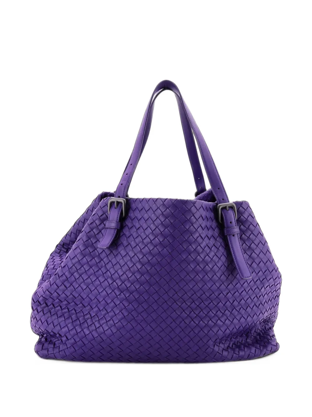 Bottega Veneta Pre-Owned A-Shape Intrecciato Nappa Large tote bag - Violet