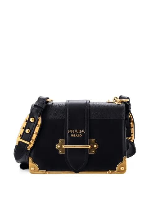 Prada Pre-Owned bolsa crossbody pequeña de piel Saffiano y Cahier