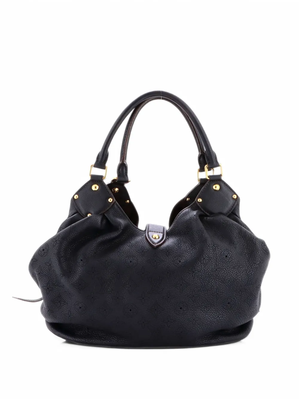 Louis Vuitton Pre-Owned L Mahina Leather hobo bag - Black